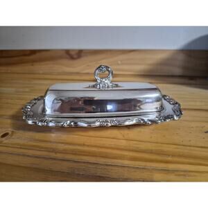 Vintage F.B.Rogers Silver Co. 1959 Silverplate Covered Butter Dish - Beautiful